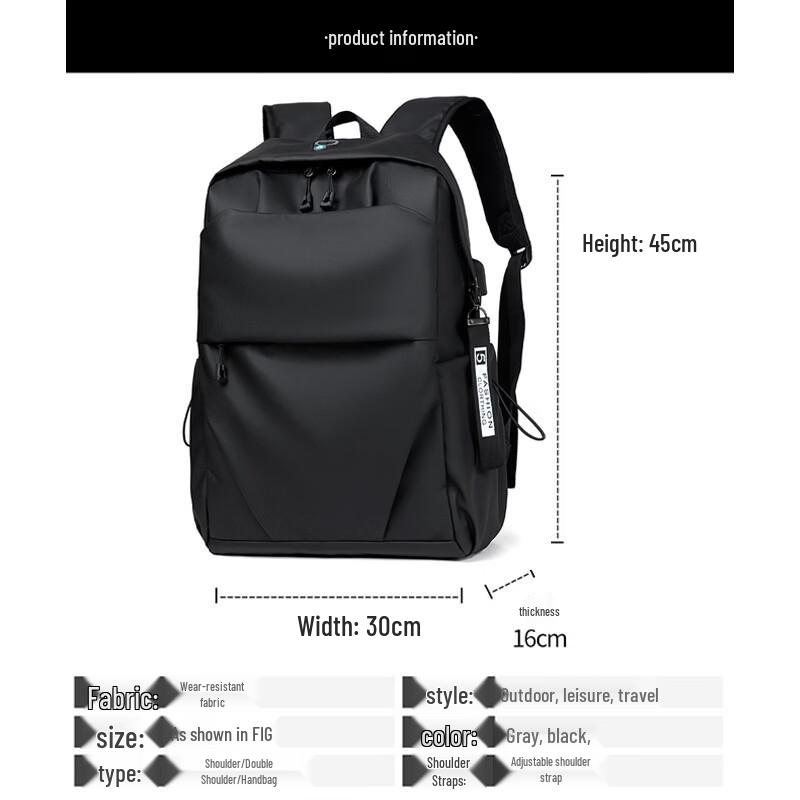 Men's Business Casual Laptop & Travel Backpack