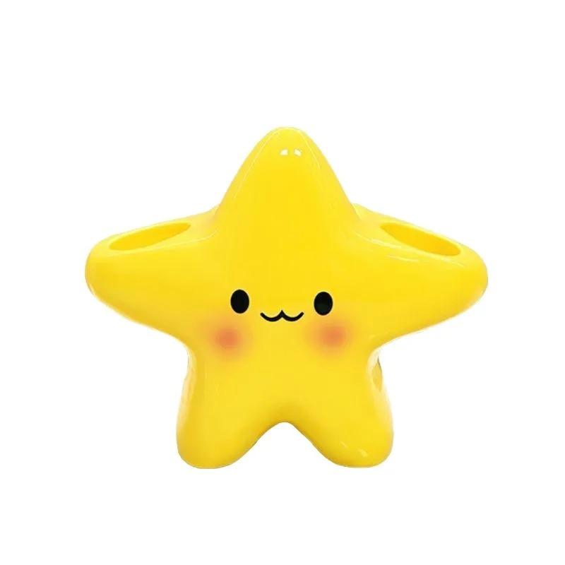 Star Shape Plastic Electric Toothbrush Holder Organizer for Toothbrush and Toothpaste Cute HomeDecor Storage Perfect HolidayGift