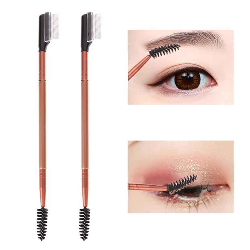 1 шт. расческа для ресниц, кисть для бровей и ресниц, косметика, разделитель ресниц, нержавеющая сталь, профессиональный макияж, кисть для ресниц, косметика для макияжа Т