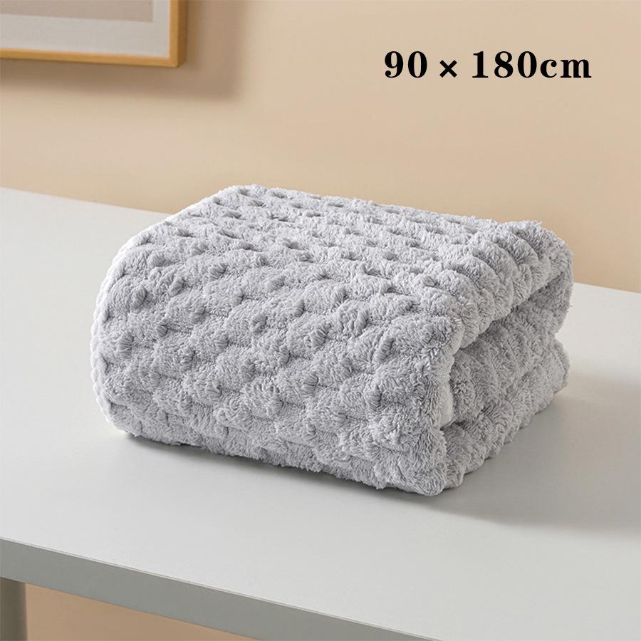 Large 90x180 Coral Fleece Soft Thickened Bath & Beach Towel