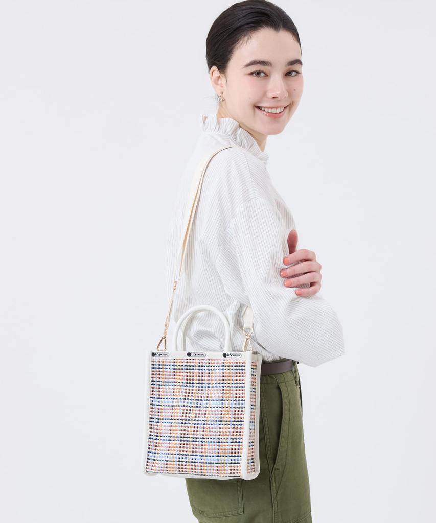 Shoulder Bag WOVEN MINI TOTE 1893 Multi Mesh Sand [LeSportsac] [Official] N/S / /