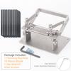 1set Precision Leather Peeling Machine, Professional Manual Stainless Steel Leather Skiver & Splitter, DIY Leather Skiving Too