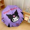 Custom Text Automatic 8 Bone Umbrella, Portable Sun Rain Protection UmbrellaKuromi