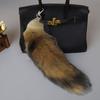 Extra Large Fake Fox Tail Keychain Oversized Imitation Fox Tail Keyring Charm Decoration Easy To Attach To Bags Backpacks Cosplay Accessory