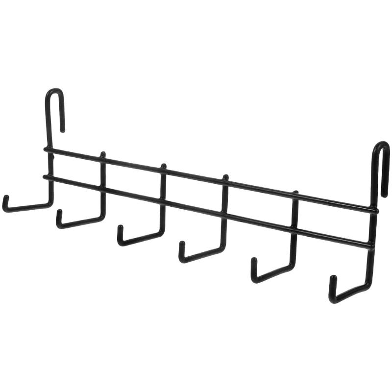 Space Saving Wall Mounted Hook Organizers Pack of 4 Featuring 6 Hook Each for Efficient Backpacks Keys Utensils Towels