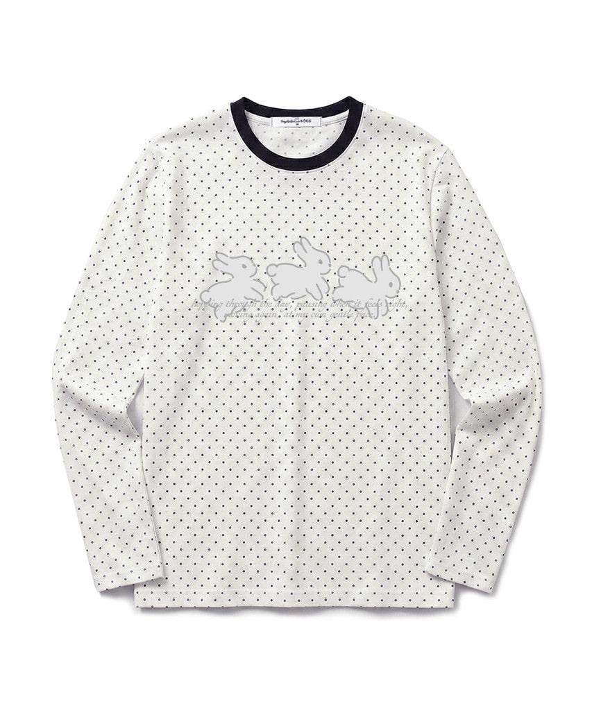 Deomopeuhauseu Rabbit Print Dot Standard Fit Long Sleeve [2 Colors]