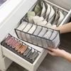 1/3Pcs Underwear Storage Bag Socks Bra Organizer Multiple Compartments Transparent Breathable Mesh Closet Storage Bag