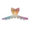 Yousheng Hair Claw Glitter Fishtail Shape Back Head Hair Clip Anti-slip Teeth Strong Grip Shower Hair Clamp Versatile Use Hair Accessory