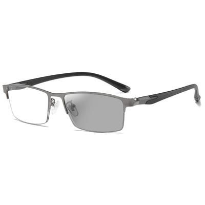 [FEISEDY] Stylish Men's Reading Glasses, Bifocal, Blue Light Blocking, Photochromic Lenses, Progressive Multifocal, Ultra-lightweight, Color-Changing,