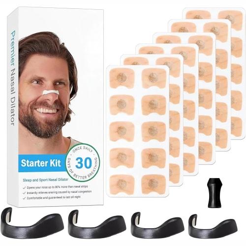 

C beilai Anti-Snoring Aid, Magnetic Nose Clip, Nasal Dilator Tape, Anti-Snoring Tape, Nasal Breathing Tape, Improves Nasal Congestion, Prevents Mouth