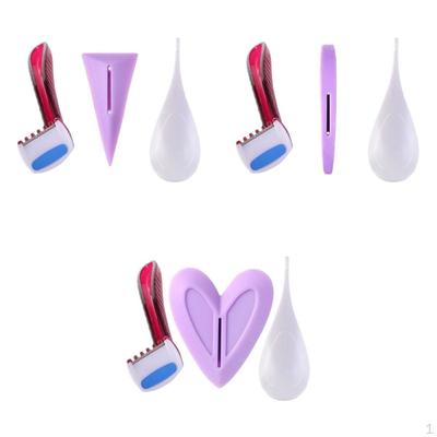 3x Shaving Bikini Set with Precision Shaping Tool for Pubic Hair