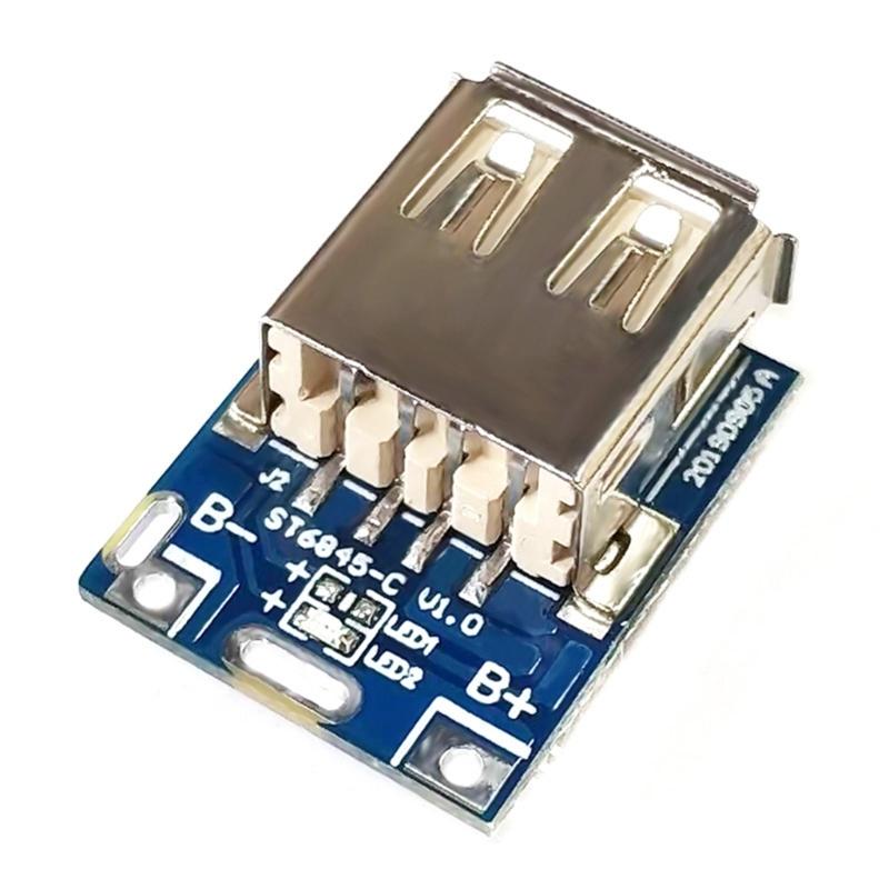 Pack of 10pcs 5V Step Up Board for Lithium Battery Charging Protections with Build-in Intelligent Temperature Control
