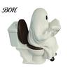 Spooky Mantel Decor Cute Halloween Ghost Figurine, Reading on Toilet Resin Statue, Desktop Figurine Funny Ornament for Tiered Tray Tabletop Whimsical
