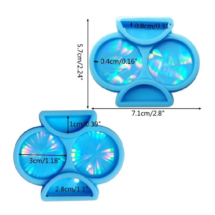 Straw Topper Attachment Silicone Mold Holographic Mold Straw Topper Resin Mold