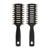 Boar Bristle Detangling Hair Brush Anti Static Wood Handle Hollow Out Quick Dry for Thick Curly Hair Salon Home Use