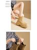 Women's Fashion Martin Rain Boots: Non-Slip, Thick Sole, Mid-Low Shaft, Height-Increasing Rubber Shoes
