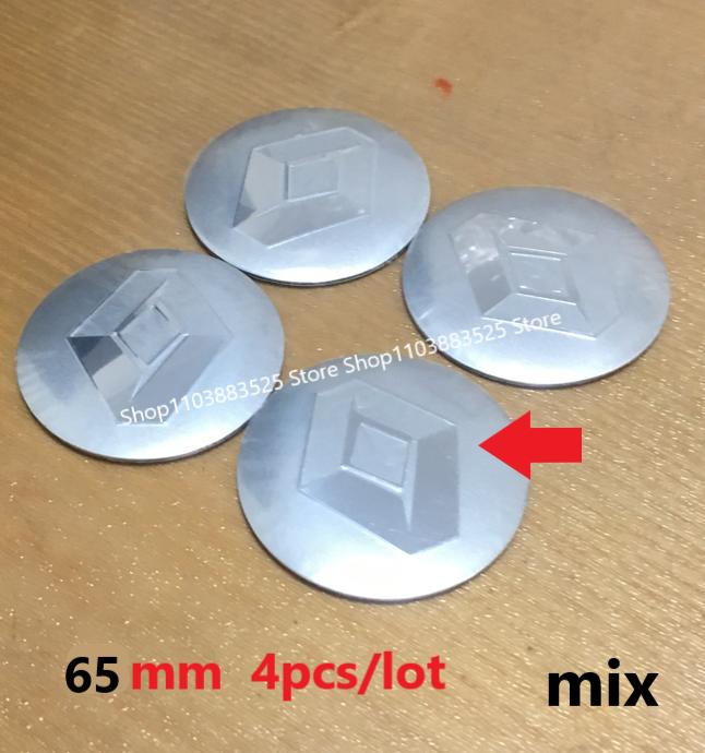 4pcs 56/60/65mm Wheel Center Hubcap Badge Stickers for Renault Captur Megane 2 3 4 Clio Arkana Laguna MK4 Duster Fluence Logan