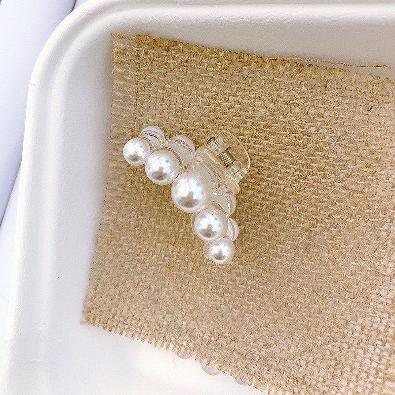1 Pcs Fashion Minimalist Small Artificial Pearl Hair Claws For Women Girls Party Hair Accessories