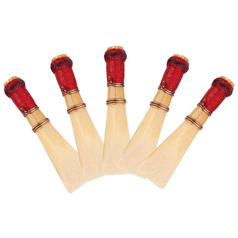 2 Stück Schilf-Pfeife Fagott-Rohrblatt Natürliche Fagott-Rohrblätter für m/Klarer Schutz f