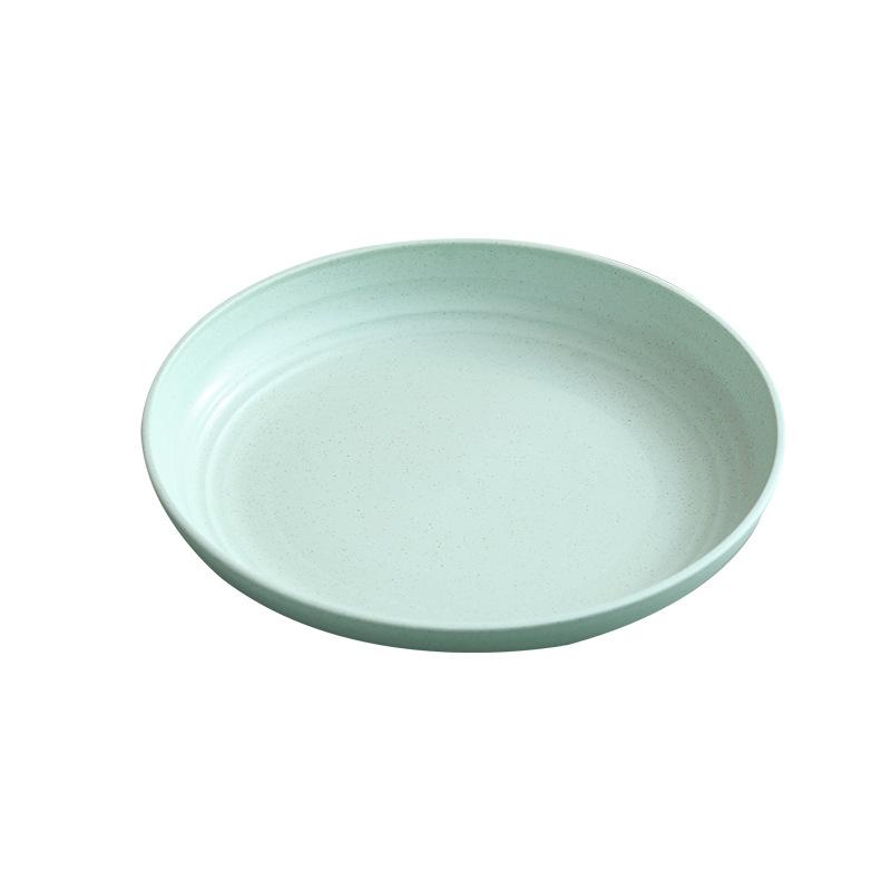 Wheat Straw 20Cm Plate Household Cutlery Vegetable Plate Fruit Plate Plate Salad Plate
