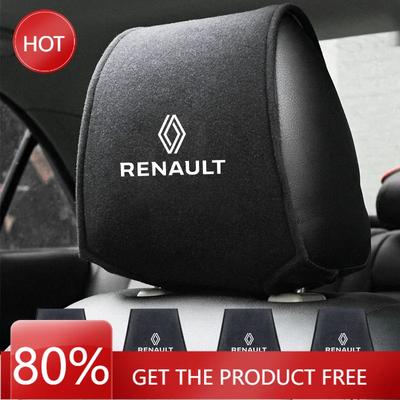 2026 Hot For Renault Hub Caps 1pcs Car Logo Seat Backrest Headrest Cover Pillow Towel For Renault Megane 2 3 4 Twingo Clio Talis