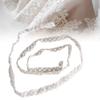 1 Yard DIY Handmade Lace Pearl Ribbon Tape Trim Decoration Clothes Accessories #3