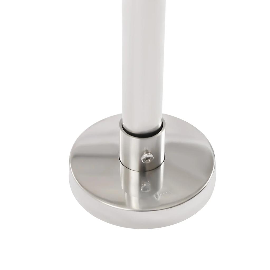 Duschvorhang Eckstange, Verstellbare Duschvorhang Winkelstange, 45-75 cm Bohren Edelstahl Badezimmer Duschstange