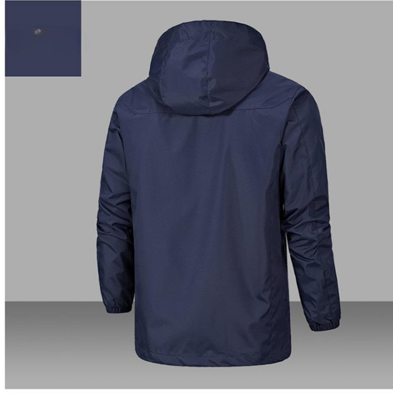 Herren Herbst Einfarbig Trenchcoat Jacke Wanderanzug Einlagiger Trenchcoat