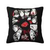 Housse de coussin personnalisée Sasuke Uchiha Akatsuki Itachi Uchihas Anime Velours Coussin décoratif moderne