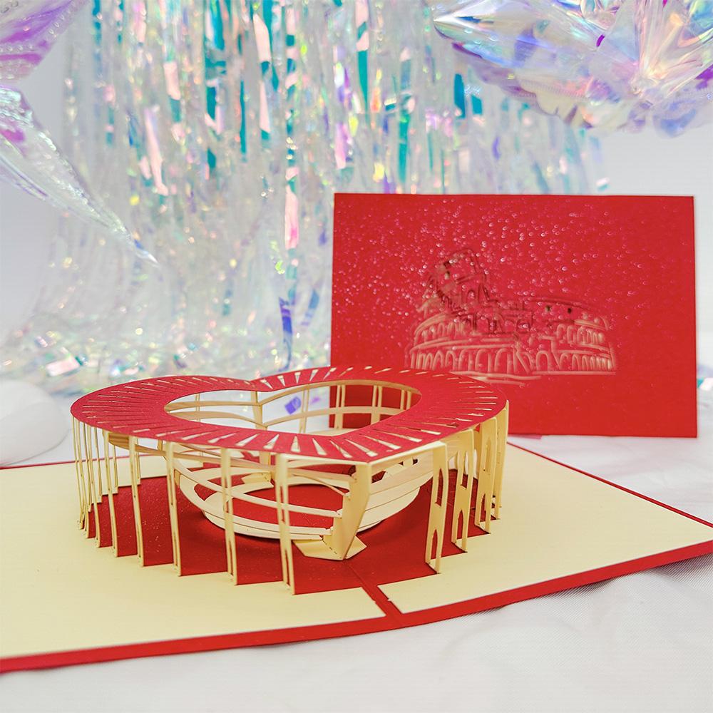 Pop Up 3D Birthday Cards World Attractions Card Business Invitation Boy Gift Greeting Tourist Postcard For Boyfriend Dad Present