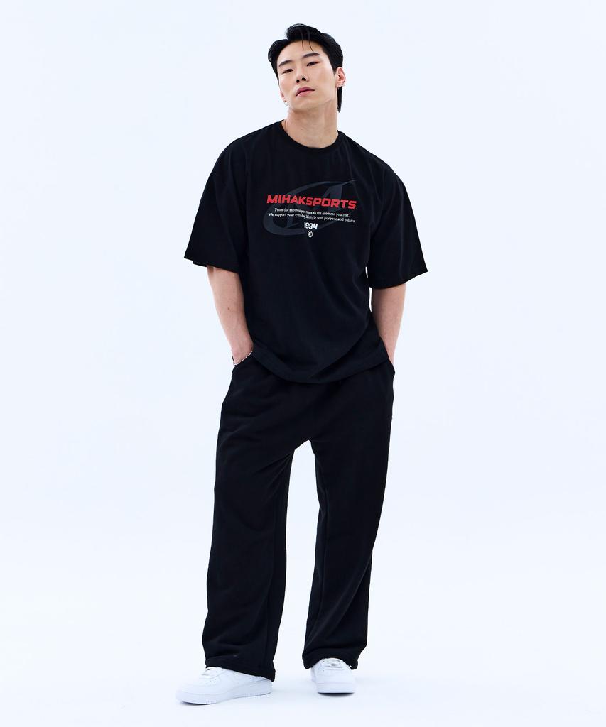 Mihag Performance Stamp Oversized T-Shirt (Black)