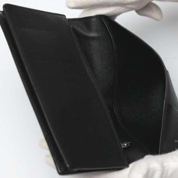 Louis Vuitton DamierGraphite Portefeiulle Columbus N63116 LongWallet Purse Black Used