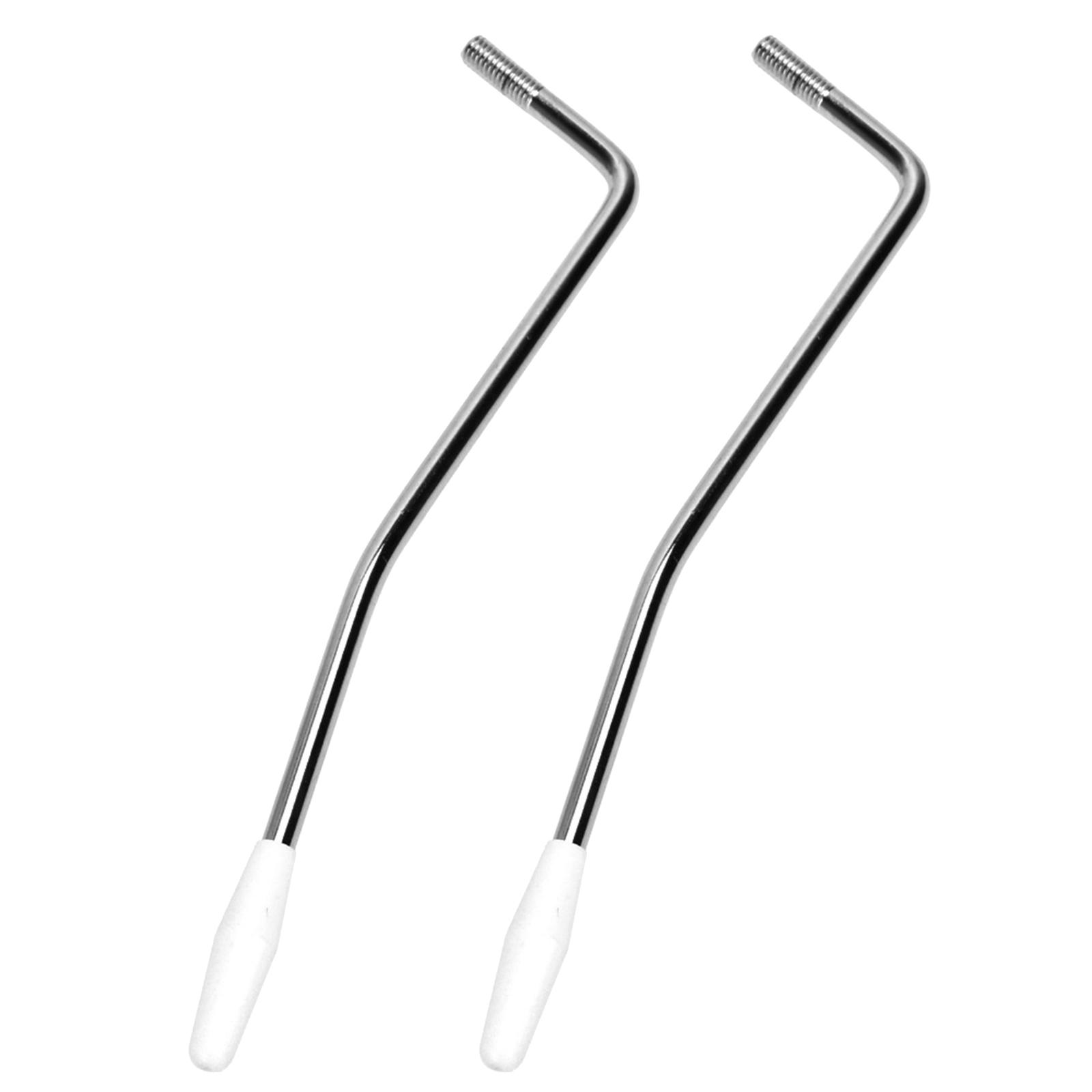 

2pcs Screw-in Electric Guitar Tremolo Arm Whammy Bar with Plastic Tip Guitar Tremolo System Bridge Arm Easy to Use 4