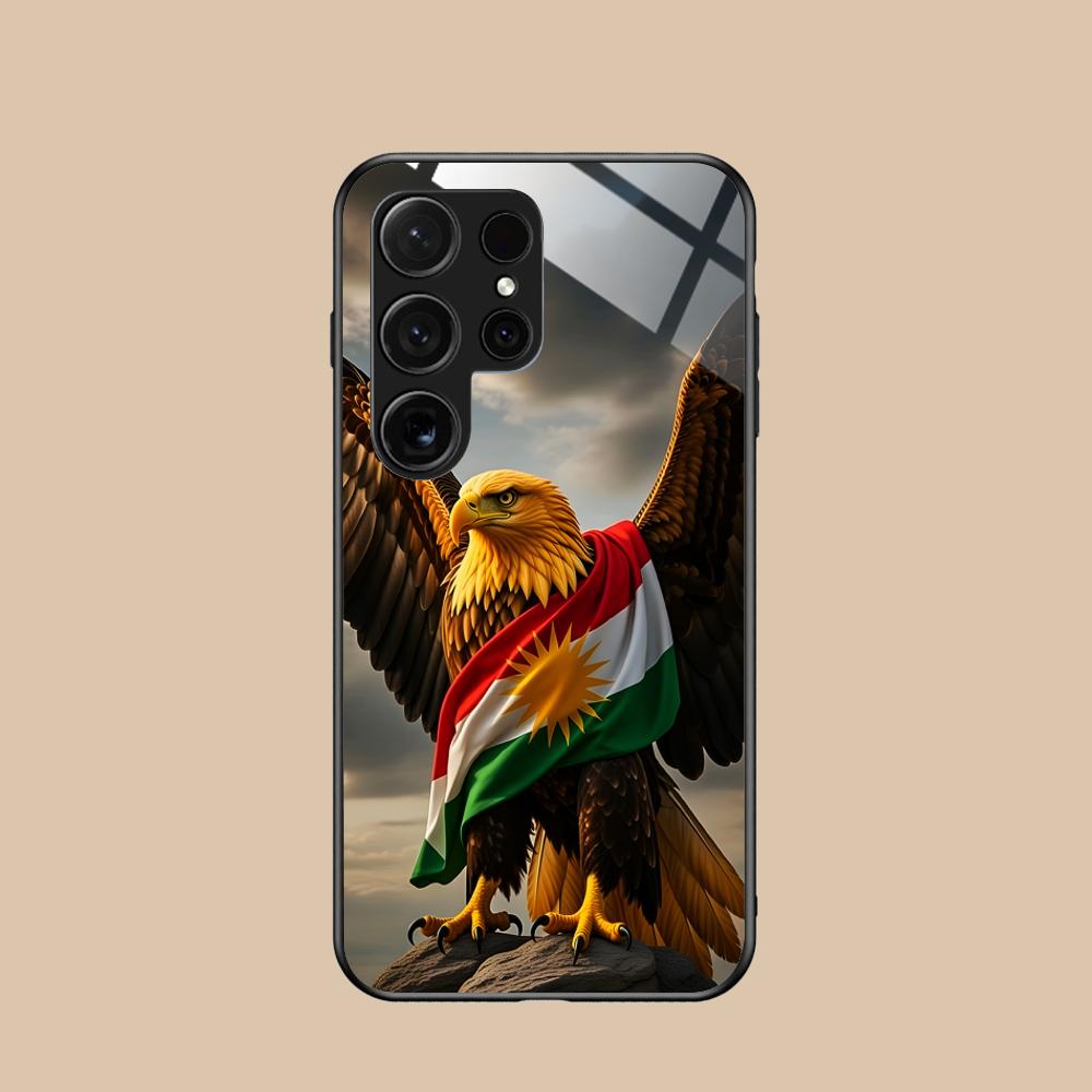 

Kurdistan Flag Glass Mobile Phone Case for Samsung Galaxy S26 S25 S24 S23 S22 S21 S20 Note20 Plus FE Ultra Colorful Cover Galaxy S24 FE