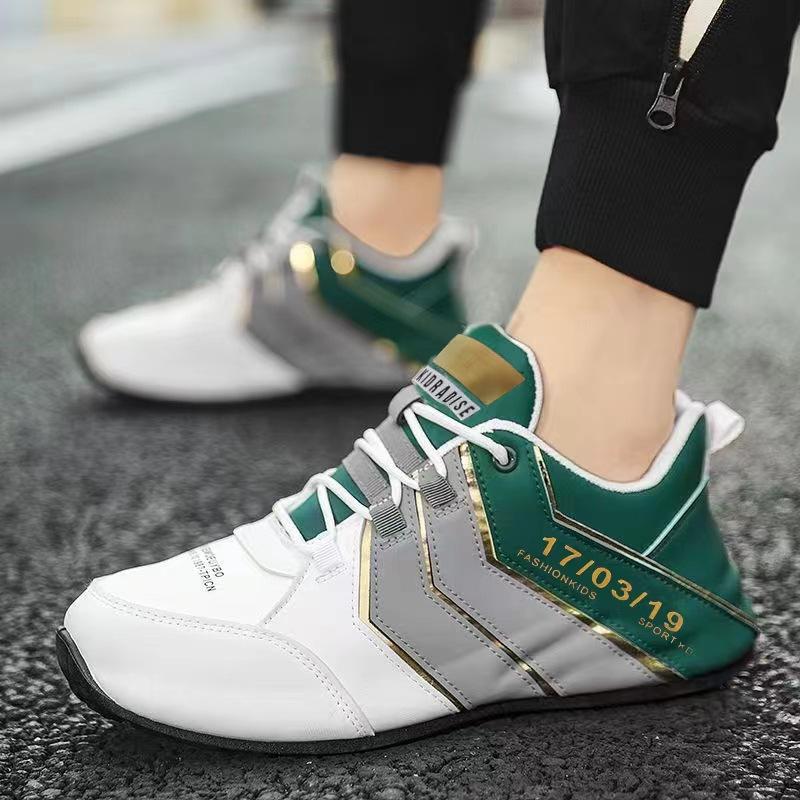 

Foreign trade new men s shoes trendy sports shoes dad shoes spring and autumn casual shoes running shoes trendy brand breathable leather shoes 36 women [one size larger for fat feet]