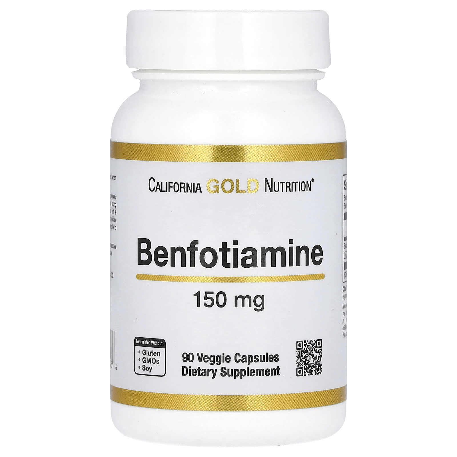 

Benfotiamine with L-Leucine, 150Mg, 90 Veggie Caps