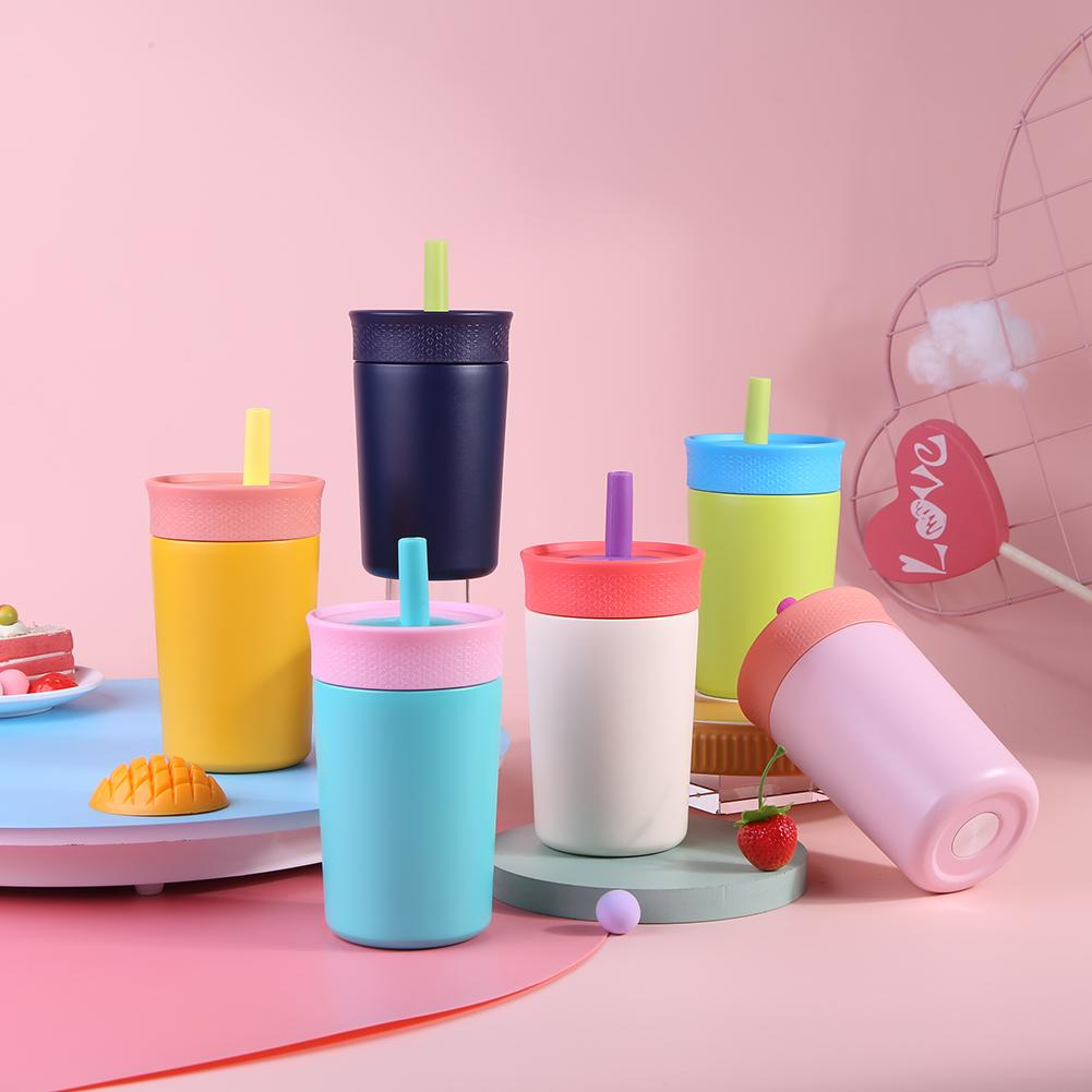 350ml Insulated Water Bottle Stainless Steel Coffee Cup Car Vacuum Flask Thermal Mug Reusable Coffee Cup for Cold Hot Beverages