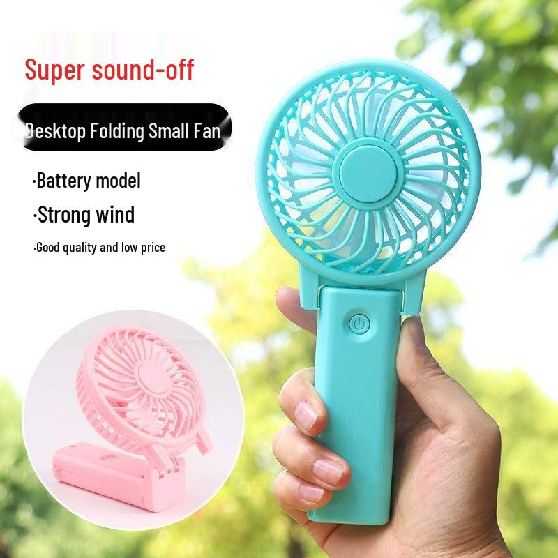 Influencer Handheld Mini Fan: Portable Battery Fan for Students and Desktops