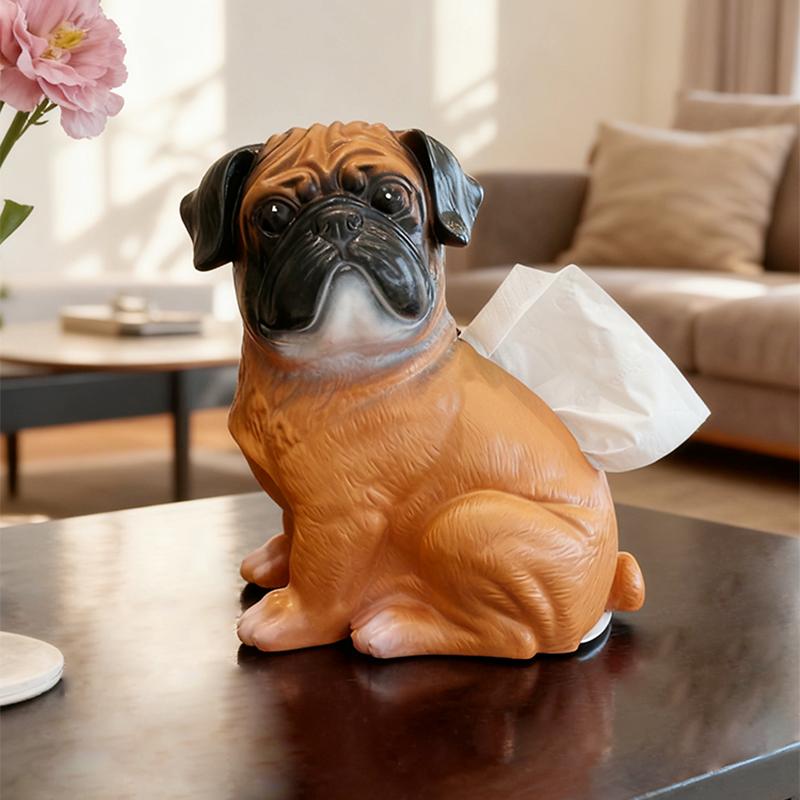 Cute Poodle Tissue Box Home Living Room Decoration Decoration Tissue Box Kitchen and Bathroom Storage Supplies Gift