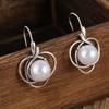Gentle Irregular Oval Imitation Pearl, Geometric with Mini Small Temperament Earrings, Women Banquet Wedding Wear