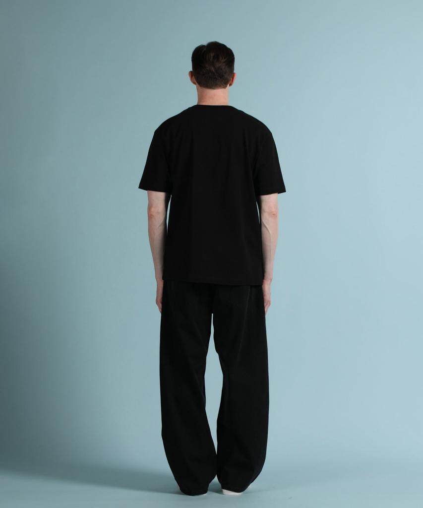 PANICALE Black Logo Short Sleeve T-Shirt (Type B)