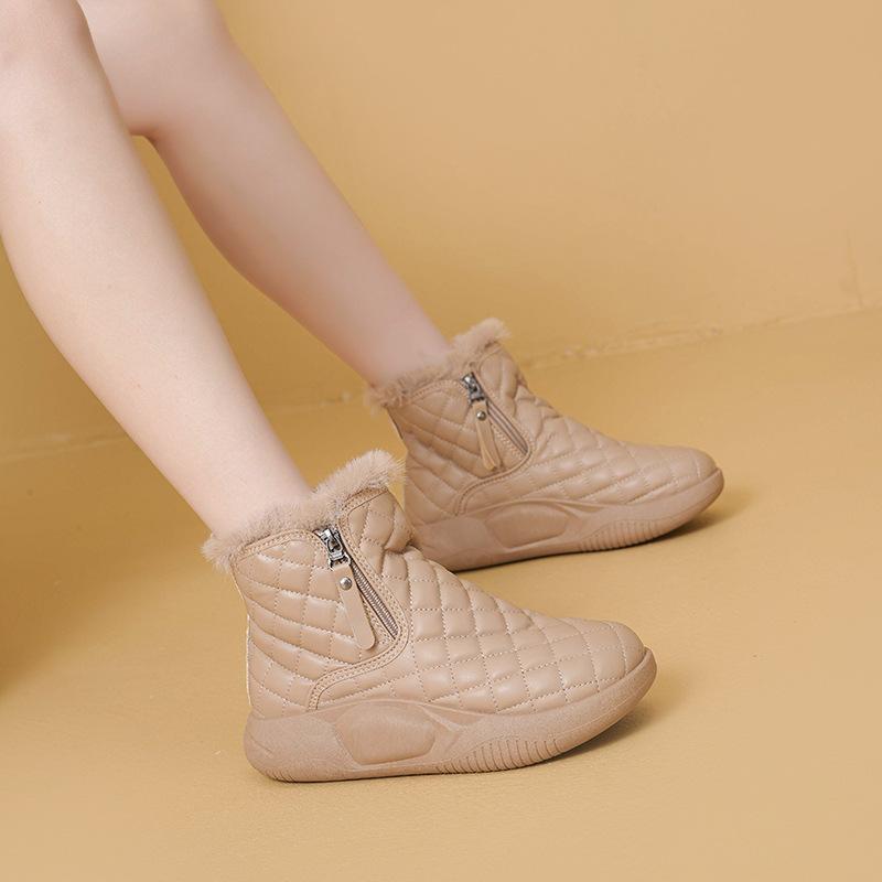 

Women s cold-proof warm padded snow boots thick-soled high anti-skid wear-resistant outdoor leisure sports cotton boots 40