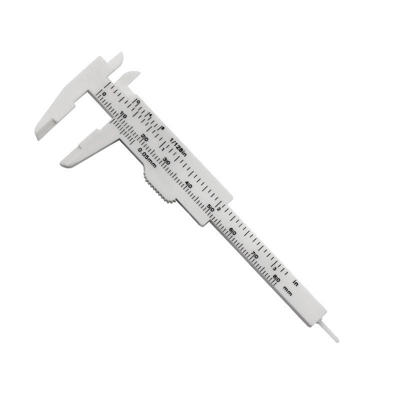 0-80mm Double Scale Vernier Caliper Plastic Wenge Student Measuring Tool