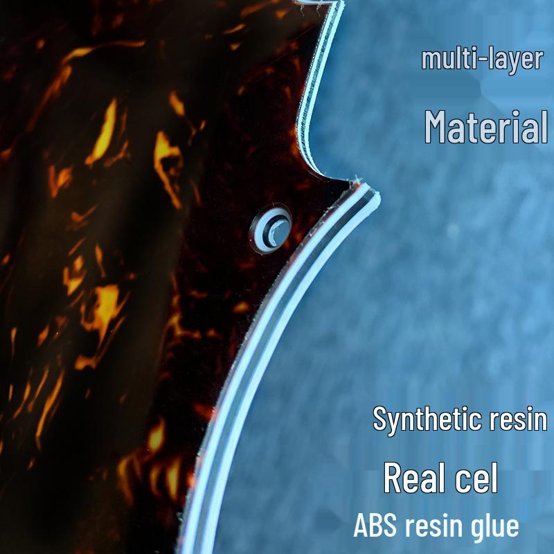 ST Elektrický kytarový pickguard SSH Panel z hliníkové fólie s duálními velkými kulatými otvory pro snímače