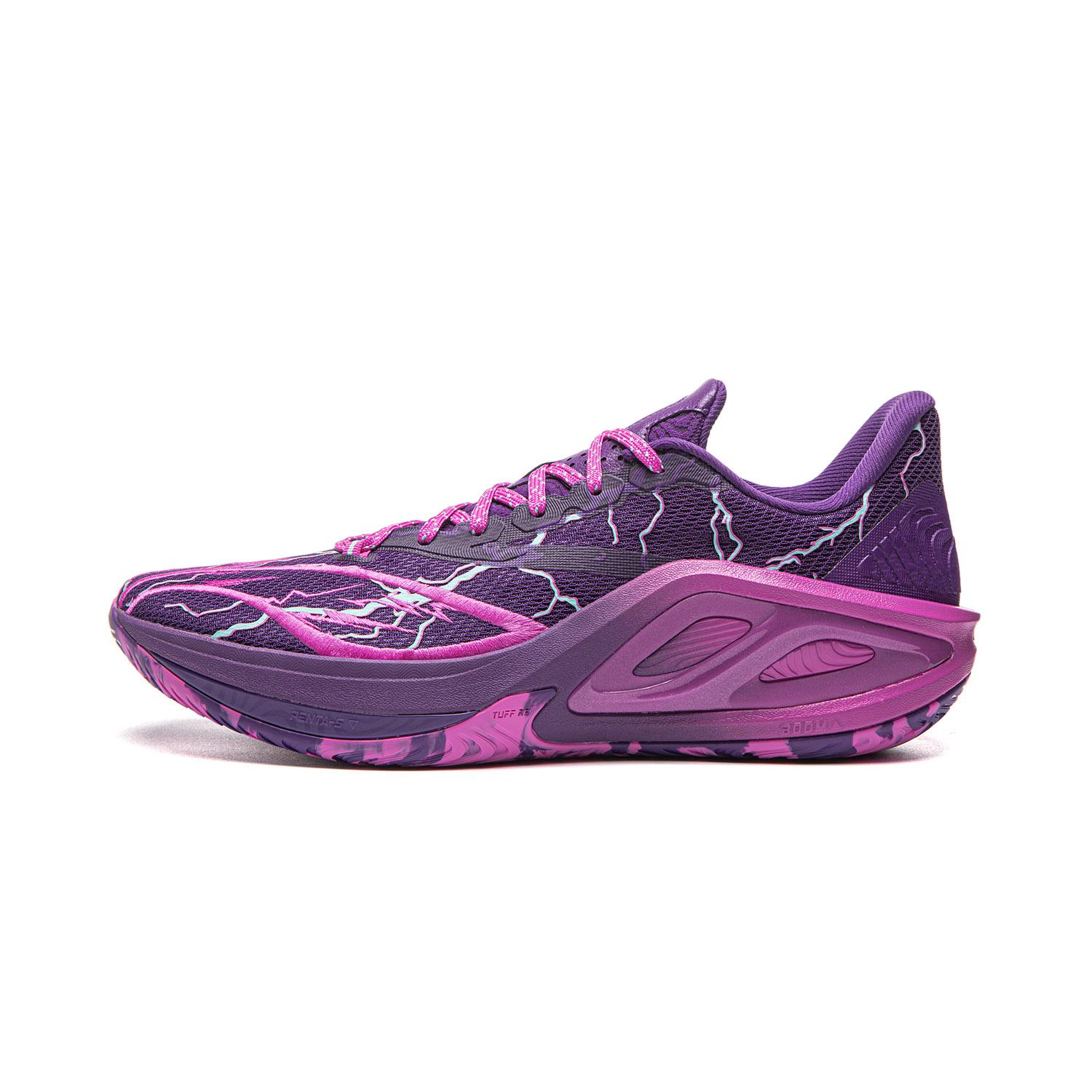 

Li Ning Hurricane 2 Низкие Профессиональные Баскетбольные Кроссовки для Соревнований Мужские Dragon Court Фиолетовые ABAW023-6 39