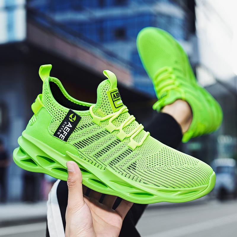 40-47 Pánské Velké Velikosti Lehké Prodyšné Síťované Boty Pánské Tenisky Běžecké Boty se Vzduchovým Polštářem Síťované Boty