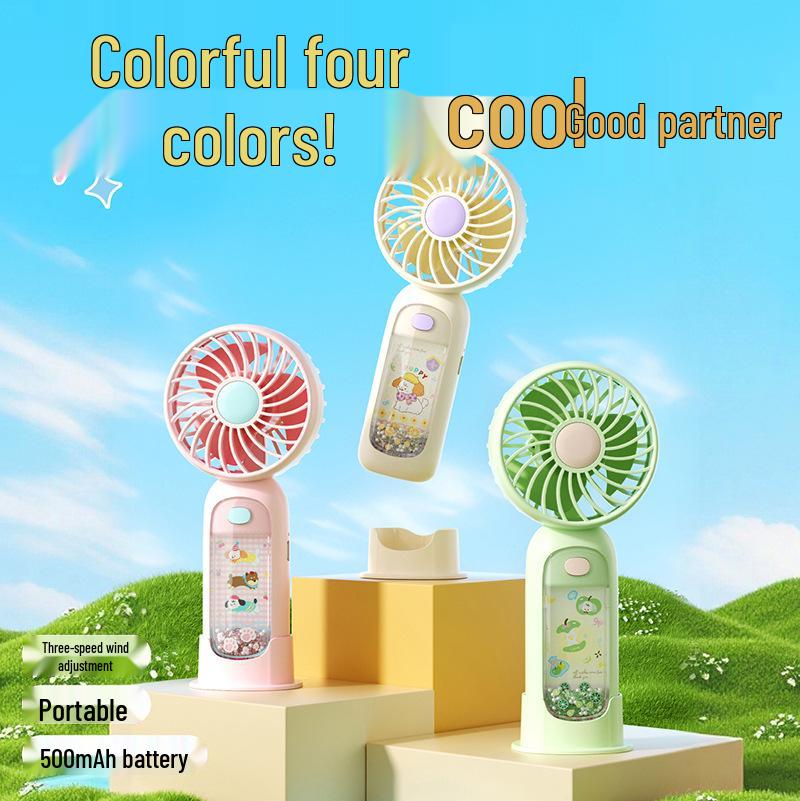 

Summer Cartoon Mini USB Handheld Fan: Portable Student Desktop Gift Factory/Wholesale/Export/Cross-border