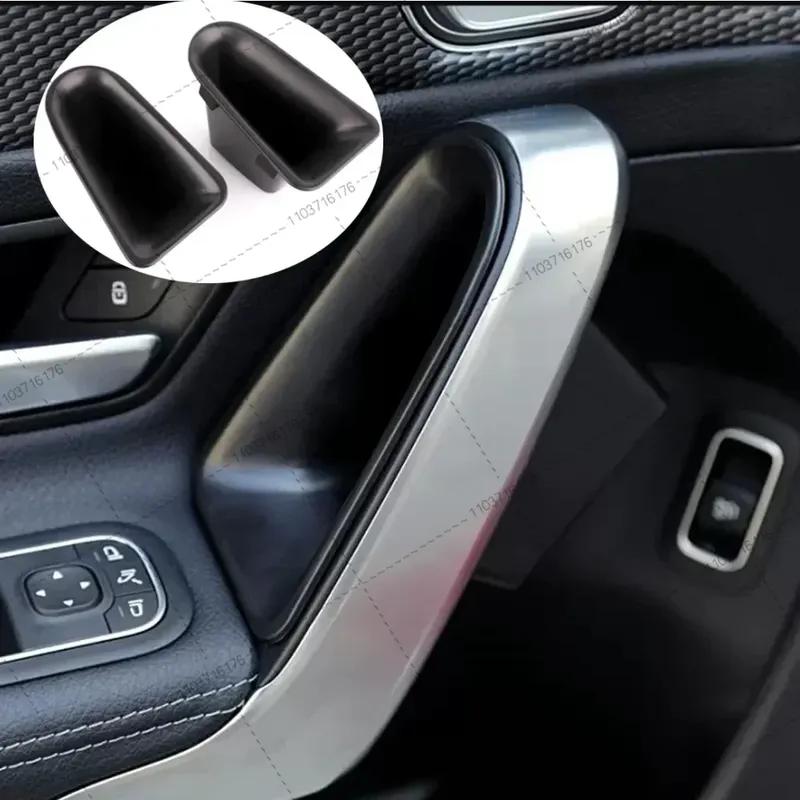 For Mercedes Benz A CLA Class W177 C118 A200 -24 Black ABS Car Door Handle Storage Box Container Organizer Tray Holder Trim