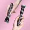Bueart Design Ultimate Blending Foundation Brush with Large Flat Top Contouring Brush Perfect for Using with Pressed or Loose Bronzer Powder,