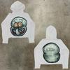 Womens Y2K Oversized Hoodie Cartoon Graphic Print Streetwear Casual Sweatshirt